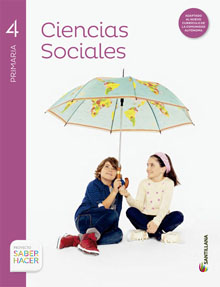 Book cover LM PLAT Alumno Ciencias Sociales Cantabria 4 Primaria Saber Hacer