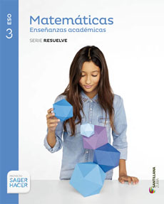 Book cover LM PLAT Alumno Matemáticas 3 ESO Saber Hacer Zubia