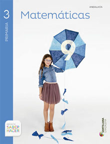 Book cover LM PLAT Alumno Matemáticas 3 Primaria Saber Hacer Grazalema