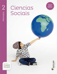 Book cover LC PLAT Alumno Ciencias Sociais 2 Primaria Saber Facer Obradoiro