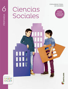 Book cover LM PLAT Alumno Ciencias Sociales Comunidad Foral de Navarra 6 Primaria Saber Hacer