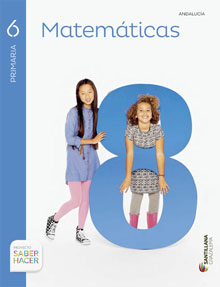 Book cover LM PLAT Alumno Matemáticas 6 Primaria Saber Hacer Grazalema