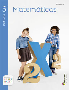 Book cover LM PLAT Alumno Matemáticas 5 Primaria Saber Hacer Grazalema