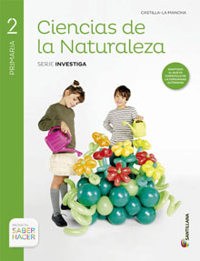 Book cover LC PLAT Alumno Ciencias de la Naturaleza Castilla-La Mancha 2 Primaria Saber Hacer