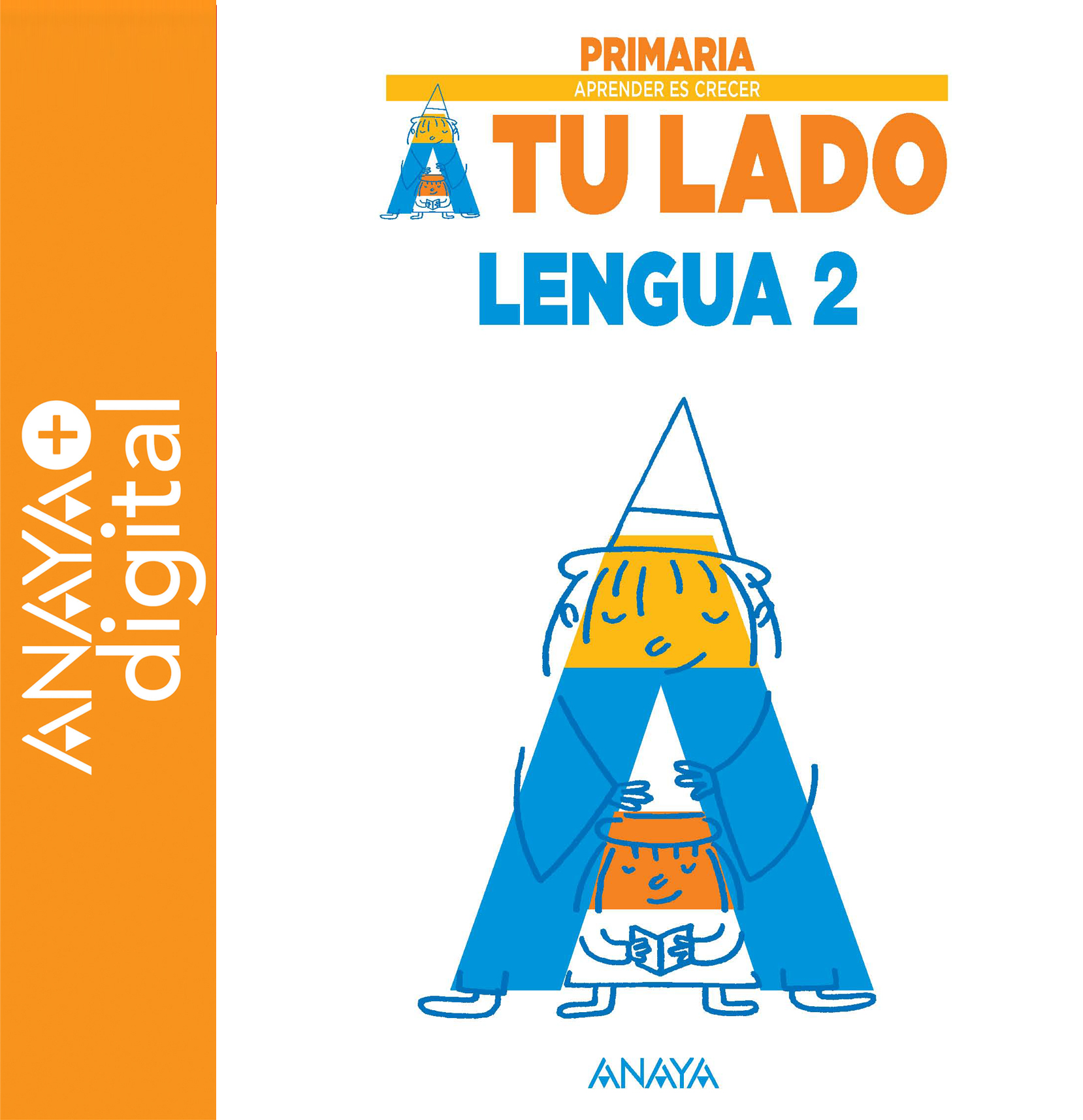 Portada del Libro Lengua 2. Primaria. Anaya + Digital