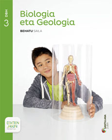 Book cover LM PLAT Ikaslea Biologia eta Geologia Behatu 3 DBH Egiten Jakin proiektua Zubia