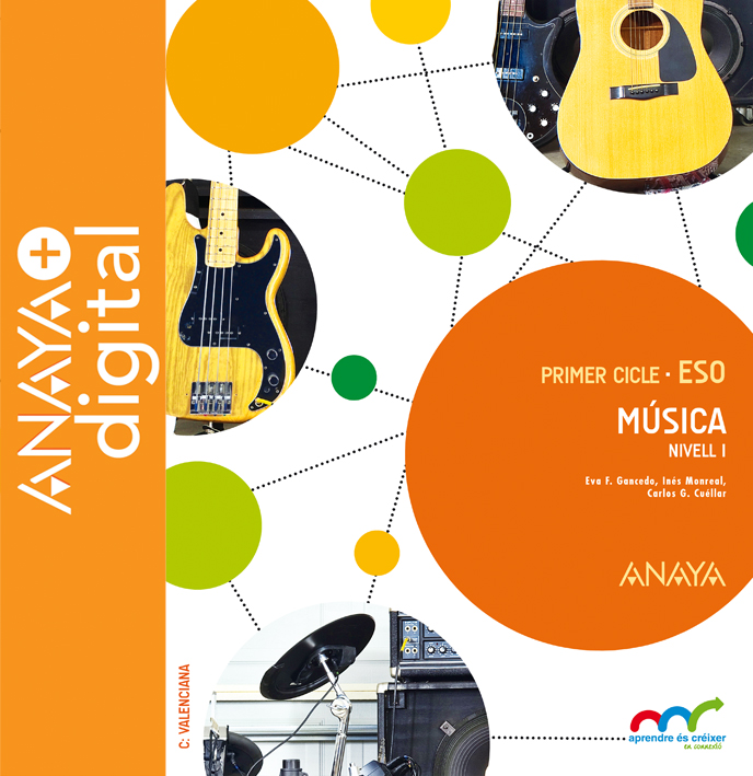 Portada del llibre Música 1. ESO. Anaya + Digital