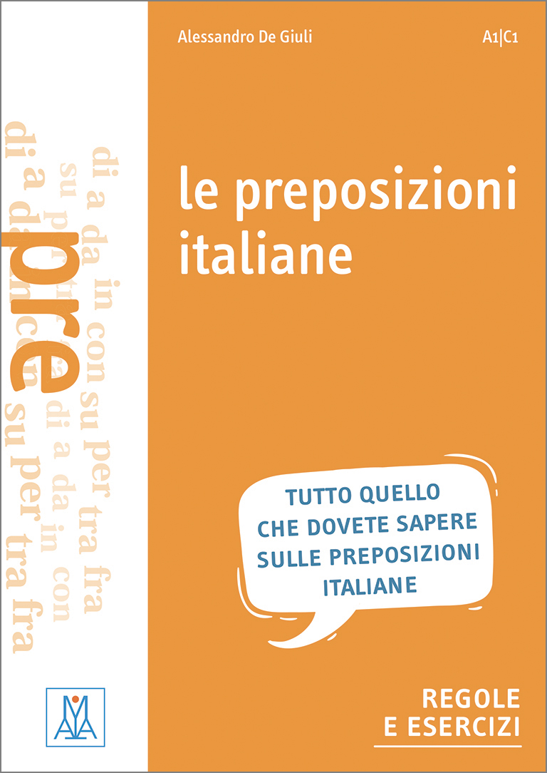 Book cover Le preposizioni italiane