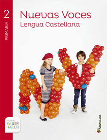 Book cover LC PLAT Alumno Lengua castellana Nuevas Voces 2 Primaria Saber Hacer