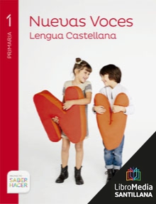 Book cover LC PLAT Alumno Lengua Castellana Nuevas Voces 1 Primaria Saber Hacer 