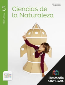 Book cover LM PLAT Alumno Ciencias de la Naturaleza Comunidad de Madrid 5 Primaria Saber Hacer 