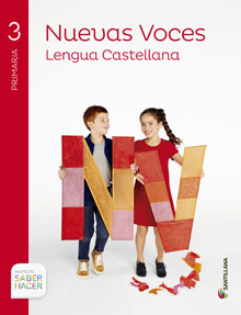 Book cover LM PLAT Alumno Lengua Castellana Nuevas Voces 3 Primaria Saber Hacer 