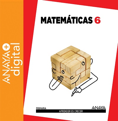 Book cover Matemáticas 6 Anaya +Digital