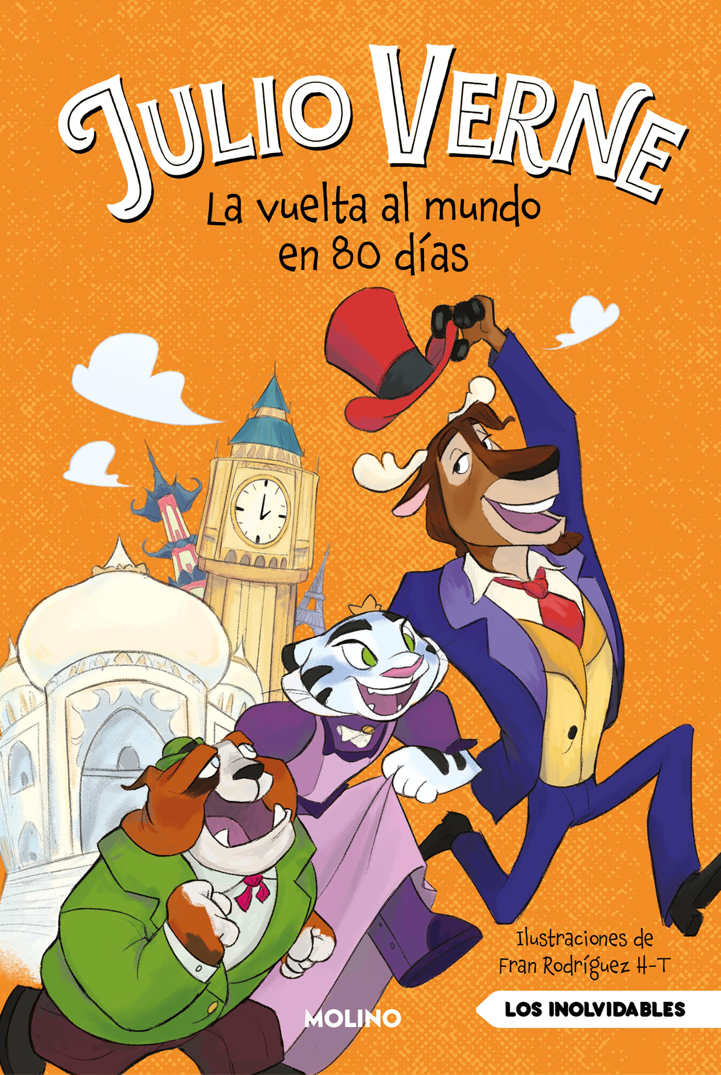 Book cover La vuelta al mundo en 80 días (Julio Verne para niños)