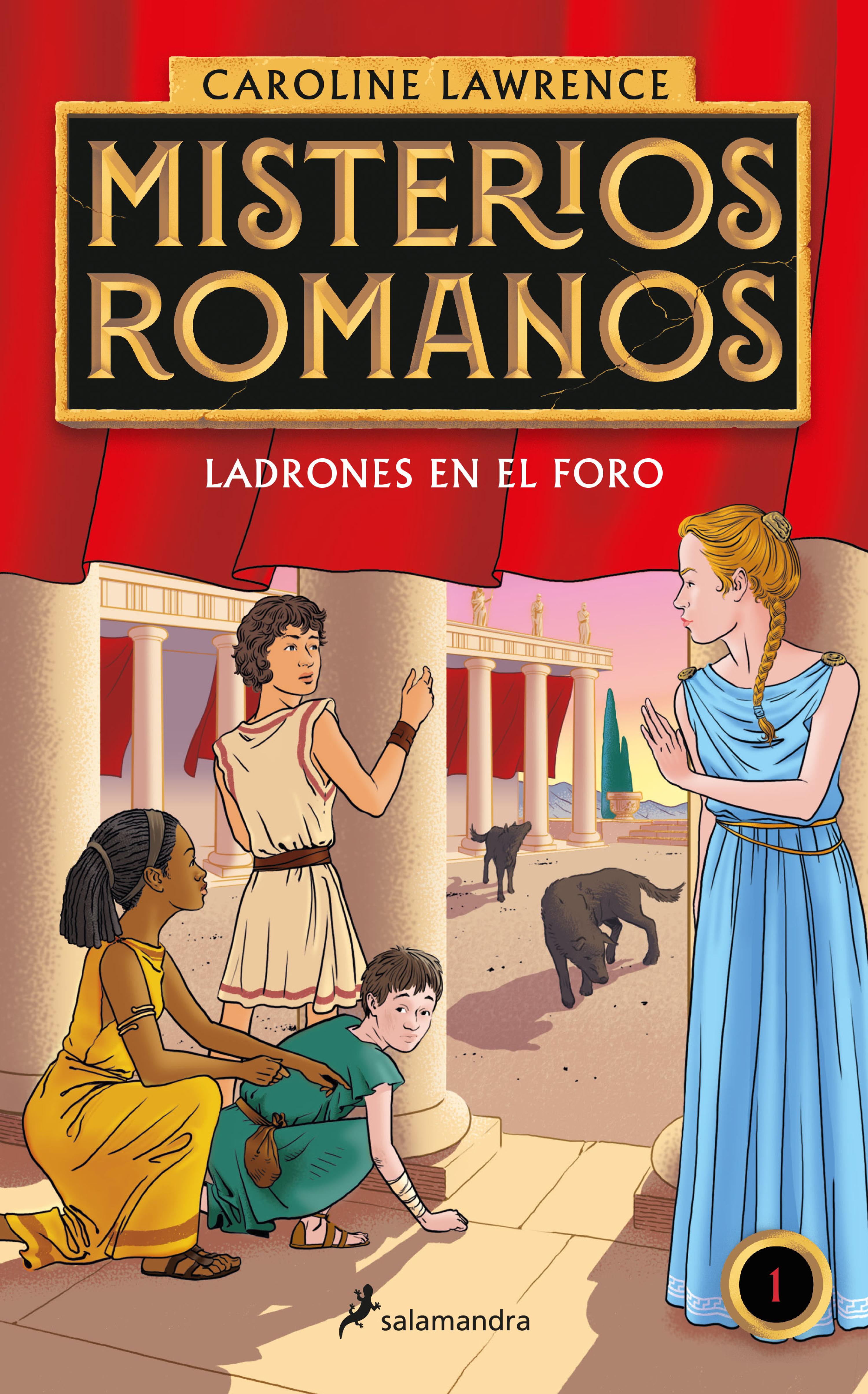 Book cover Ladrones en el foro (Misterios romanos 1)