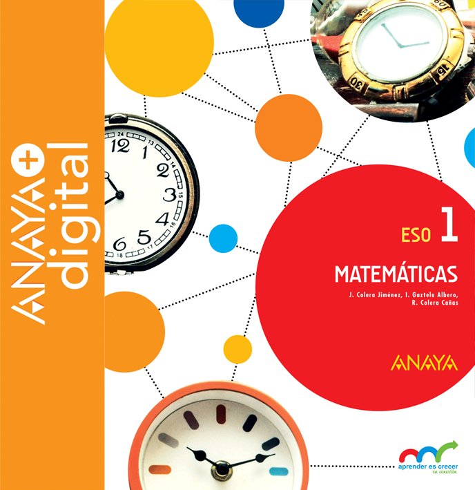 Portada del Libro Matemáticas 1. ESO.  Anaya + Digital