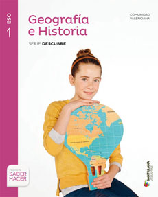 Book cover LM PLAT Alumno Geografía e Historia 1 ESO Saber Hacer Voramar