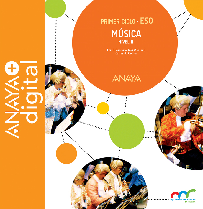 Portada del Libro Música 3. ESO. Anaya + Digital