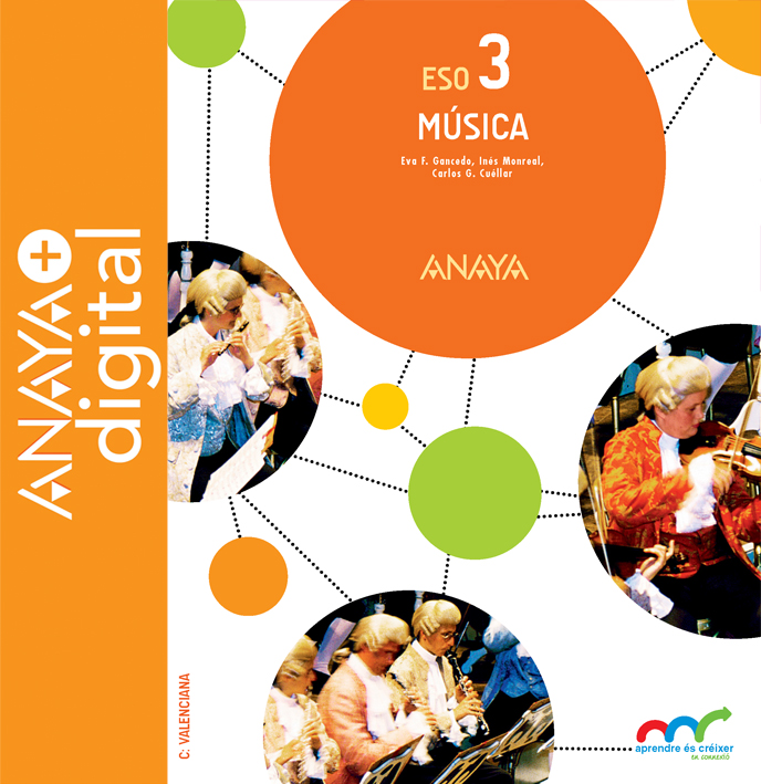 Portada del llibre Música 3. ESO. Anaya + Digital