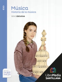 Book cover LM PLAT Alumno Música Historia de la música Escucha Saber Hacer