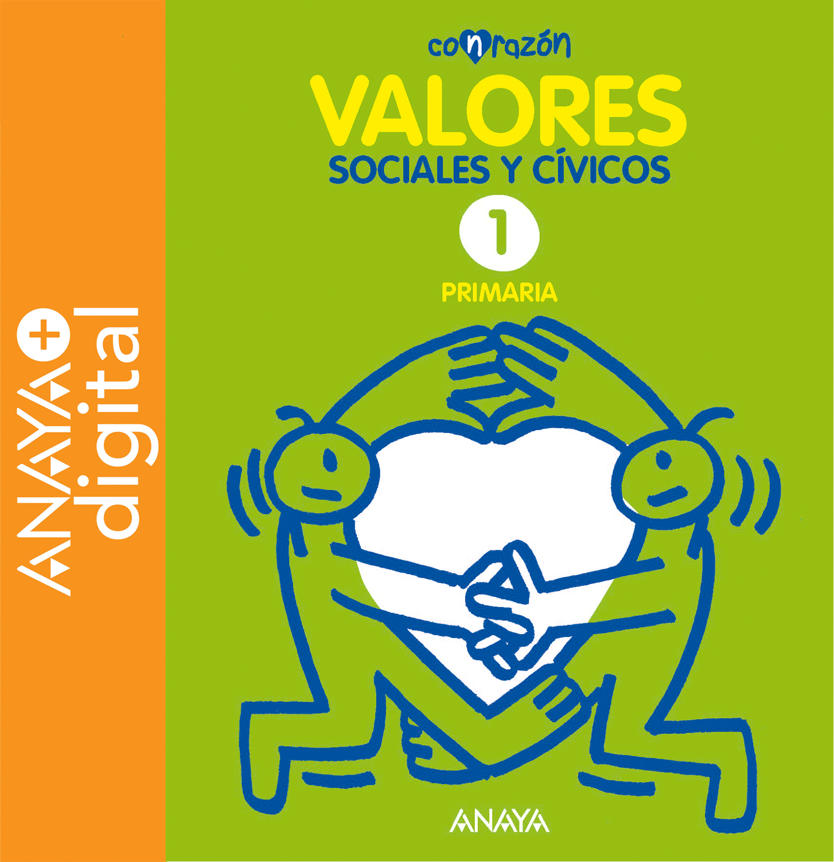 Book cover Valores Sociales y Cívicos 1º Con Razón Madrid ANAYA + Digital