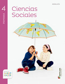 Book cover LM PLAT Alumno Ciencias Sociales 4 Primaria Saber Hacer Grazalema