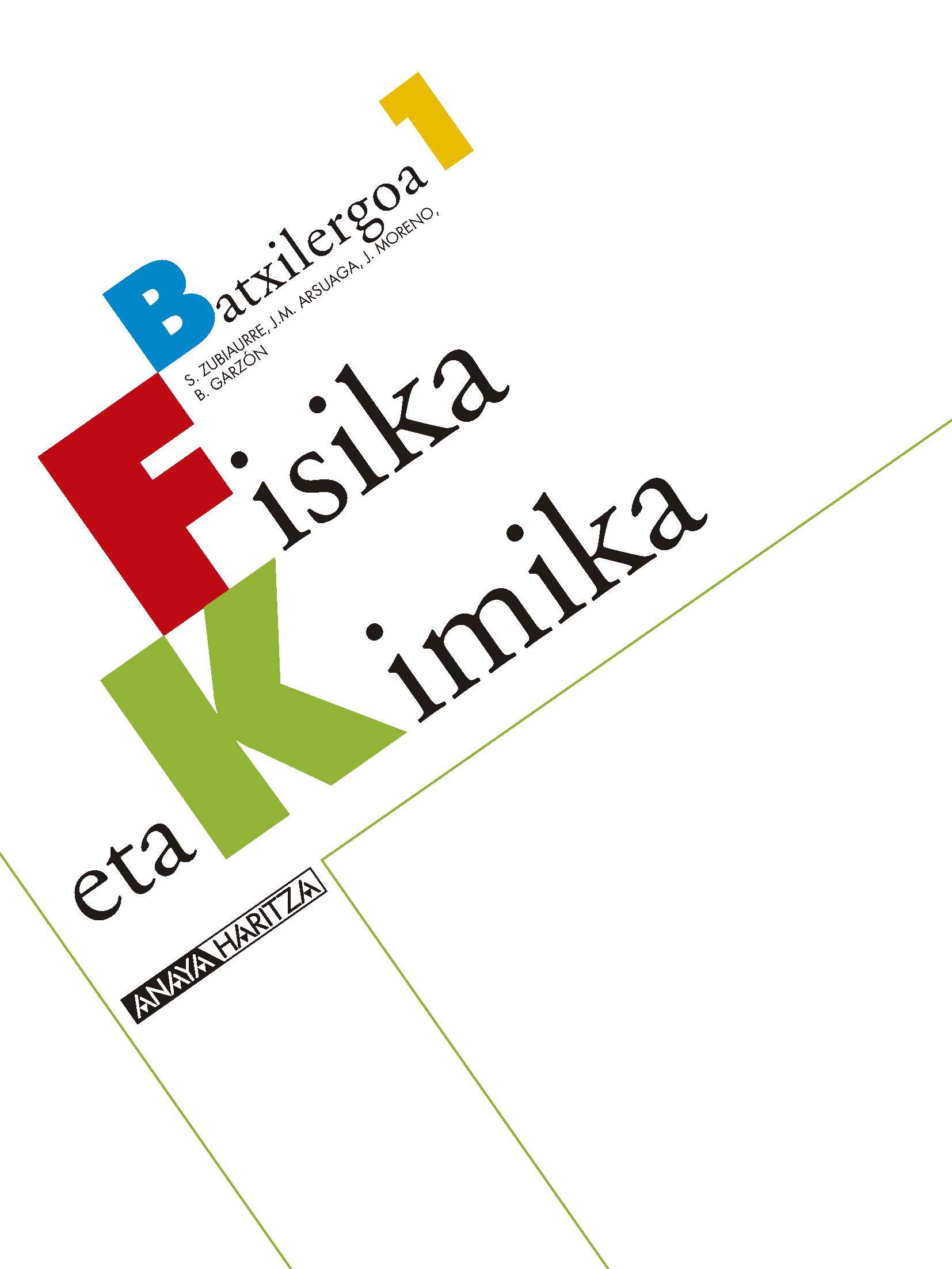 Book cover Fisika eta Kimika 1.Batxilergoa Ikasleak. On line.