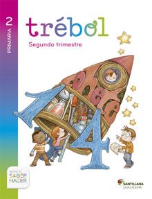 Book cover LC PLAT Alumno Trébol (pauta) 2 Primaria segundo trimestre Saber Hacer Grazalema