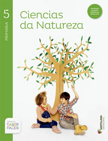 Book cover LM PLAT Alumno Ciencias da Natureza 5 Primaria Saber Facer Obradoiro