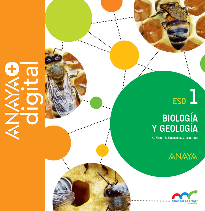 Portada del Libro Biología y Geología 1. ESO. Anaya + Digital