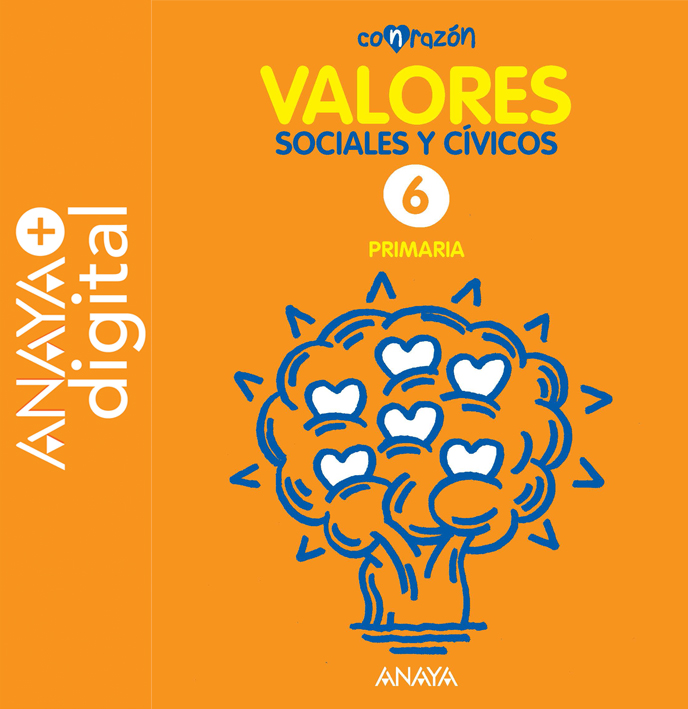 Book cover Valores Sociales y Cívicos 6º ANAYA + Digital