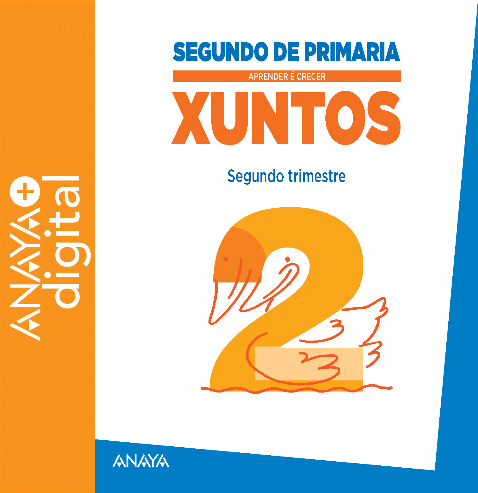 Portada del Libro Aprender é crecer xuntos. 2º. 2do Trimestre ANAYA + Digital