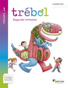 Book cover LC PLAT Alumno Trébol (cuadrícula) 1 Primaria segundo trimestre Saber Hacer Grazalema