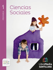 Book cover LC PLAT Alumno Ciencias Sociales 1 Primaria Saber Hacer Canarias