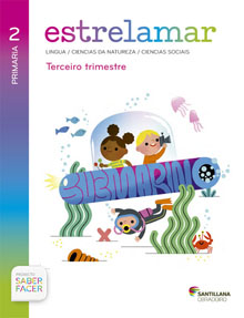 Book cover LC PLAT Alumno Estrelamar 2 Primaria terceiro trimestre Saber Facer Obradoiro