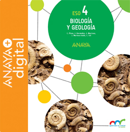 Portada del Libro Biología y Geología 4. ESO. Anaya + digital