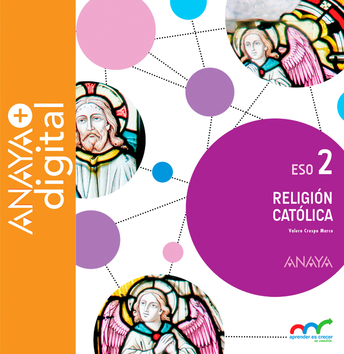 Portada del Libro Religión Católica 2. ESO. Anaya + digital