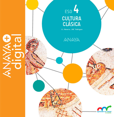 Portada del Libro Cultura Clásica 4. ESO. Anaya + digital