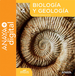 Portada del Libro Biología y Geología 4. ESO. Anaya + digital