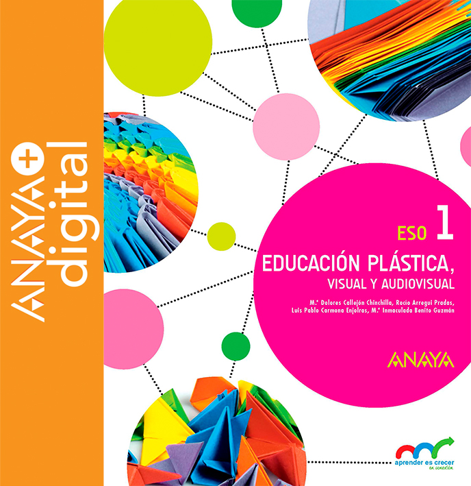 Portada del Libro Educación Plástica, Visual y Audiovisual 1. ESO. Anaya + digital