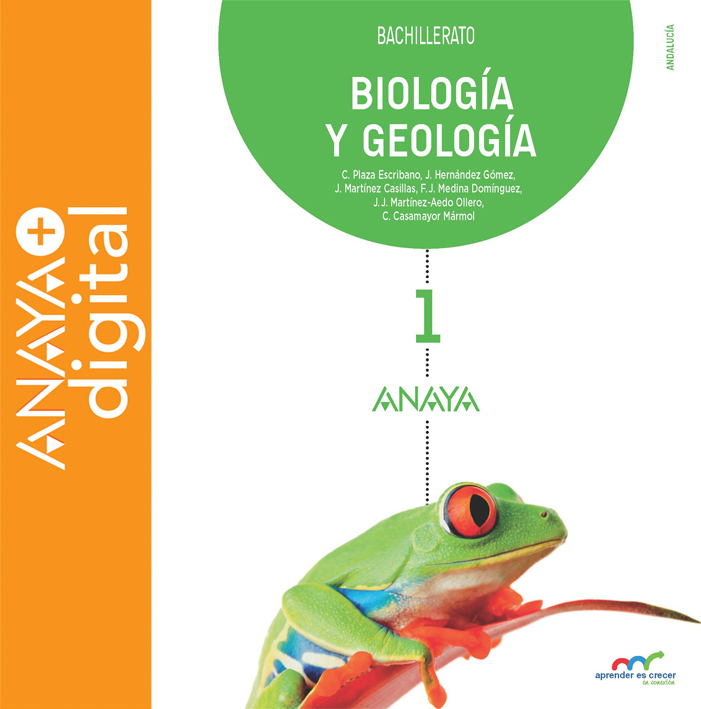 Portada del Libro Biología y Geología 1. Bachillerato. Anaya + digital