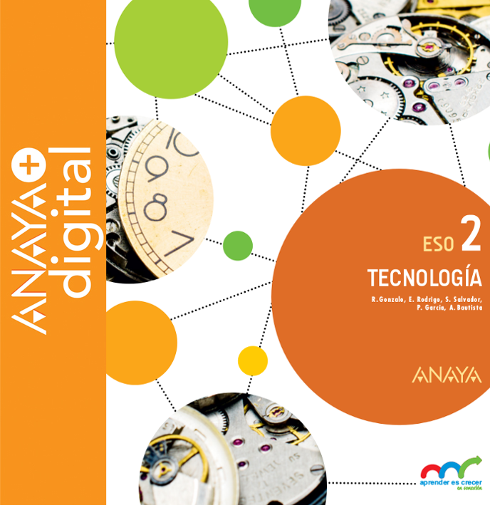 Portada del Libro Tecnología 2. ESO. Anaya + digital