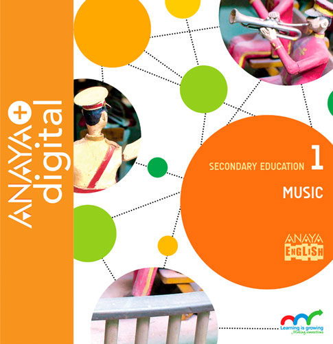 Book cover Music 1. Secondary. Anaya + digital