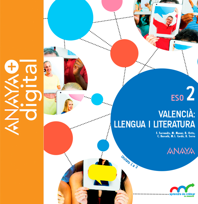 Portada del llibre Llengua i Literatura 2. ESO. Anaya + digital