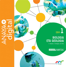 Liburuaren Azala Biologia eta Geologia 1. ESO. Anaya + digital