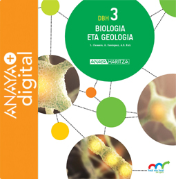 Liburuaren Azala Biologia eta Geologia 3. ESO. Anaya + digital