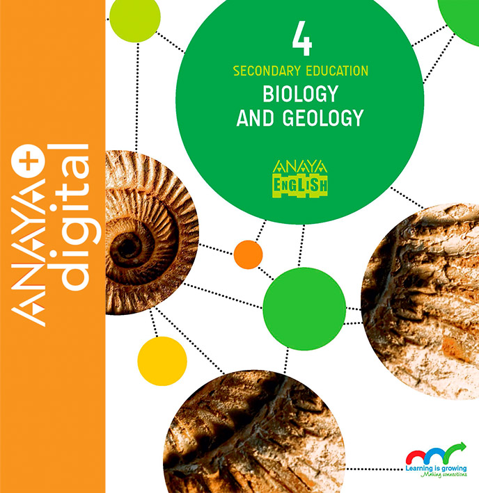 Book cover Biology and Geology 4. Secondary. Anaya + digital