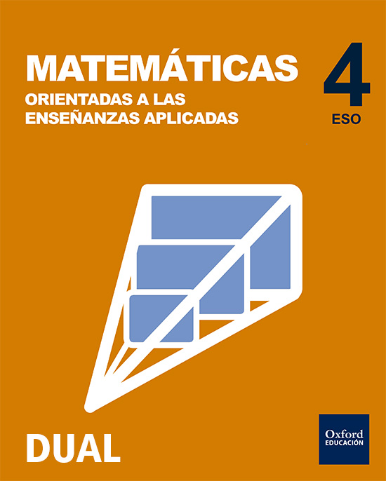 Book cover Matemáticas orientadas a las enseñanzas aplicadas 4.º ESO DUAL