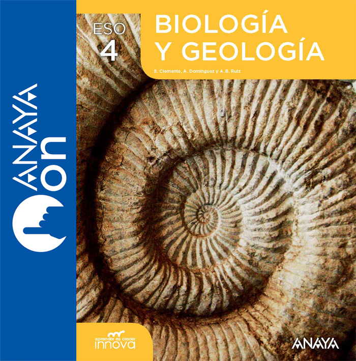 Portada del Libro Biología y Geología 4. ESO. INNOVA. ANAYA ON