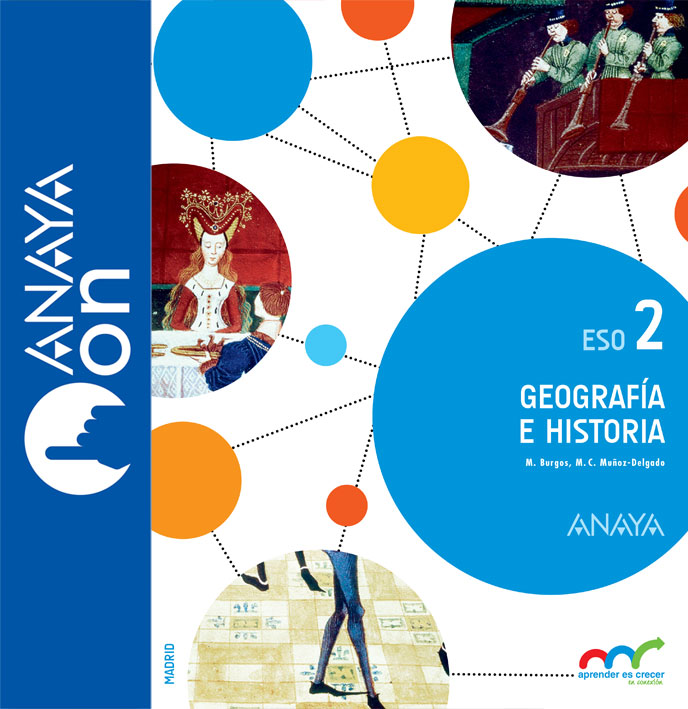 Portada del Libro Geografía e Historia 2. ESO. MADRID. ANAYA ON